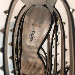 Valentino Shoes - Valentino rockstuds suede caged sandal Valentino Shoes - Valentino rockstuds suede caged sandal